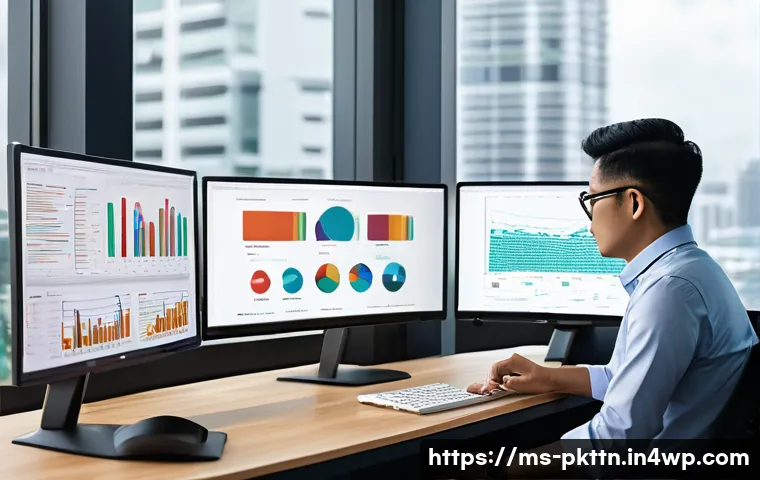 자연어 처리 모델 튜닝을 위한 효과적인 워크플로우 - A detailed professional workspace scene showing a Malaysian data scientist analyzing diverse Malay l...